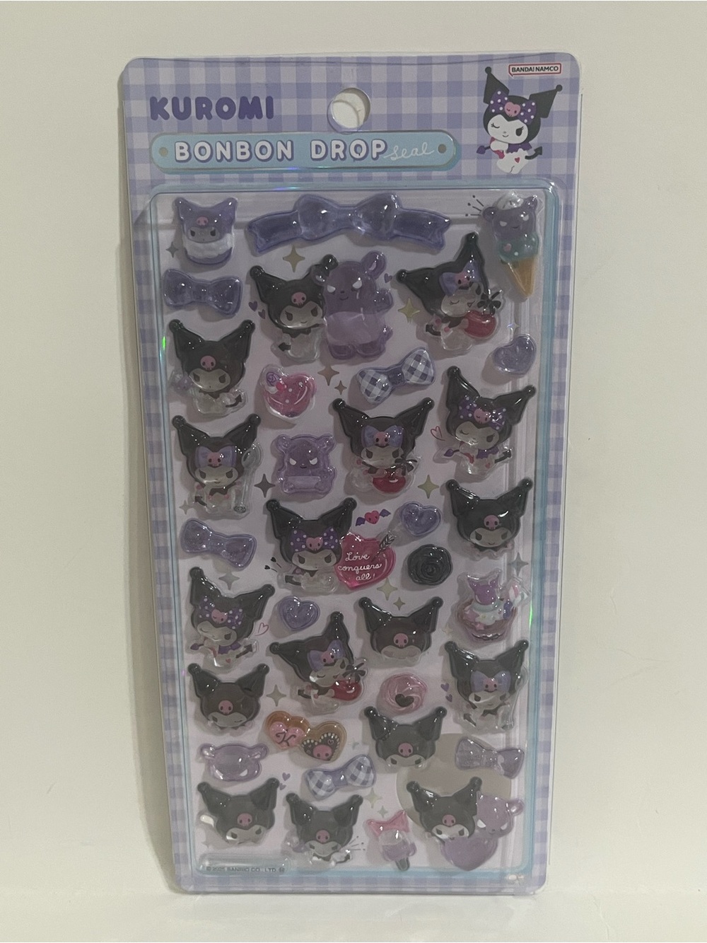 Bonbon Drop Kuromi 3D Bubble Stickers